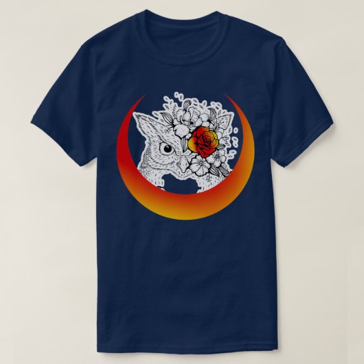 uil met halve maan t-shirt (Design voorkant)