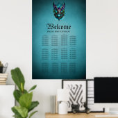 Uil met magische elementen. poster (Thuiskantoor)