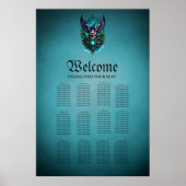Uil met magische elementen. poster (Voorkant)