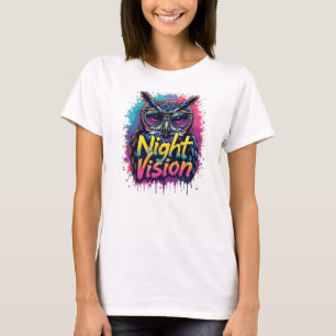 uil met nachtzicht t-shirt