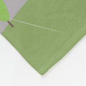 Uil met paraplu fleece deken (Hoek)