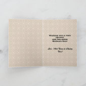 Uil met snor Moederdag Kaart (Binnen)