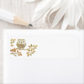 Uil met Stropdas in Tree Label (Insitu)