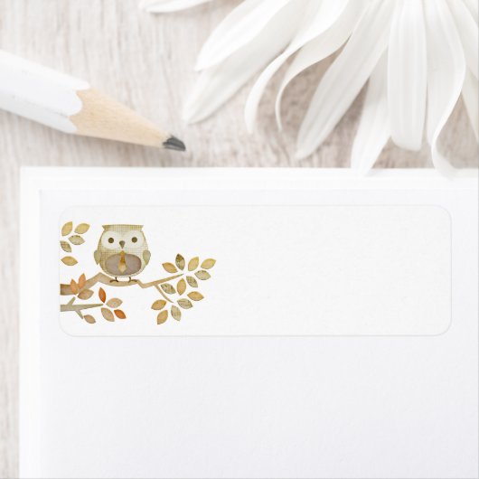 Uil met Stropdas in Tree Label (Insitu)