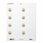 Uil met Stropdas label (Full Sheet)