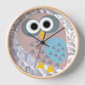 Uil met waterverf grijs (Voorkant)