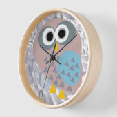 Uil met waterverf grijs (Hoek)