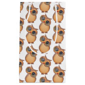 Uil met zonnebril klein cadeauzakje (Voorkant)