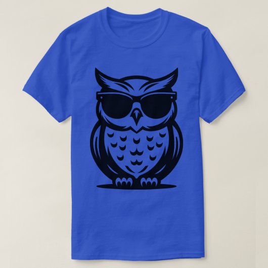 Uil met zonnebril t-shirt (Design voorkant)