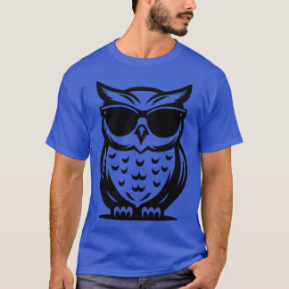 Uil met zonnebril t-shirt