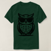 Uil met zonnebril t-shirt (Design voorkant)