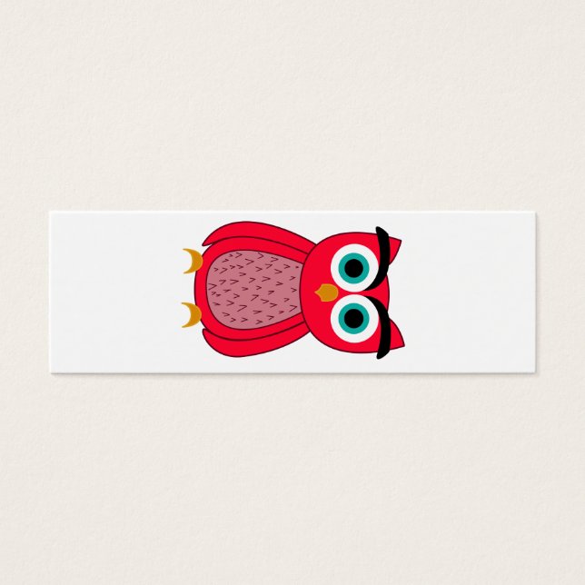 Uil Mini Visitekaartjes (Voorkant)