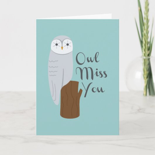 Uil mist je kaart (Voorkant)