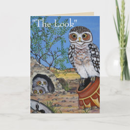 Uil Moederdag Humor Baby Owlet Southwest Desert Kaart