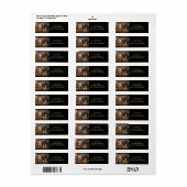 Uil Mysterieus Magisch Betoverend Retouradres Etiket (Full Sheet)