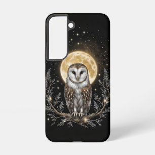 Uil Mystieke Magische  Maantelefoon Samsung Galaxy Hoesje