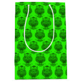 Uil (neon groen) - Cadeautas (Voorkant)