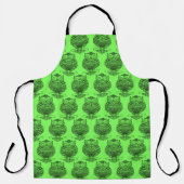Uil (neon groen) - Schort (Voorkant)