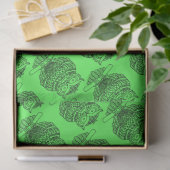 Uil (neon groen) - Tissuepapier (Geschenk)