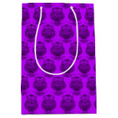 Uil (neon paars) - Cadeautas (Voorkant)