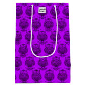 Uil (neon paars) - Cadeautas (Achterkant)