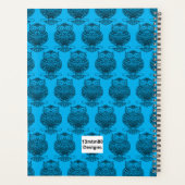 Uil (neonblauw) - Planner (Achterkant)