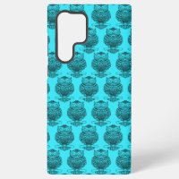 Uil (neonblauw) - Samsung Case