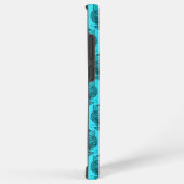Uil (neonblauw) - Samsung Case Galaxy Hoesje (Rechterkant)
