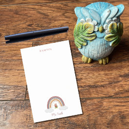 Uil Onder Een Regenboog Leraar Notities Post-it® Notes