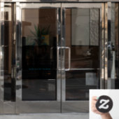 Uil ontwerp, buurtgemeenschap horloge waarschuwing raamsticker (Kantoordeur)