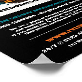 Uil ontwerp, wijk gemeenschap horloge advertentie poster (Hoek)