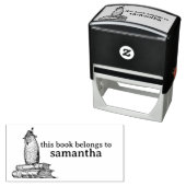 Uil op boeken Dit boek behoort tot Zelfinktende Stempel (In situ)