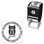 Uil op Branch Naam Retouradres Zelfinktende Stempel (In situ)