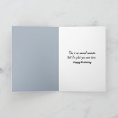 Uil op een hek met roze maan kaart (Binnen)