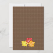 Uil op een pompoen Baby shower uitnodiging (Achterkant)