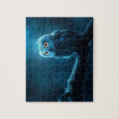 uil op een tak 's nachts legpuzzel (Verticaal)