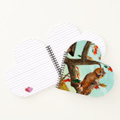 Uil op herfst esdoorn boom ontwerp - Amazing Bird Notitieboek (Binnen)