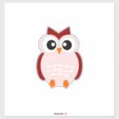Uil op maat gesneden vinyl sticker (Vel)