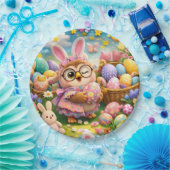 Uil op Pasen feest bord (Feest)