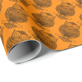 Uil (oranje) - Inpakpapier