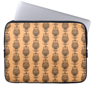 Uil (oranje) - Laptophoes Laptop Sleeve