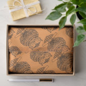 Uil (oranje) - Tissuepapier (Geschenk)