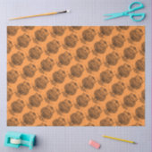 Uil (oranje) - Tissuepapier (Craft)