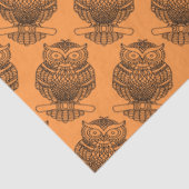 Uil (oranje) - Tissuepapier (Detail)