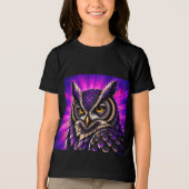 Uil Oude Wilde Dieren Tri-Blend Shirt (Voorkant)