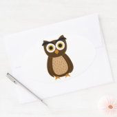 Uil Ovale Sticker (Envelop)