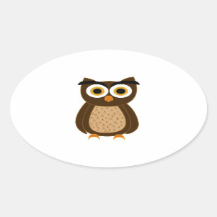 Uil Ovale Sticker