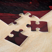 Uil paar dennen en sneeuw legpuzzel (Zijkant)