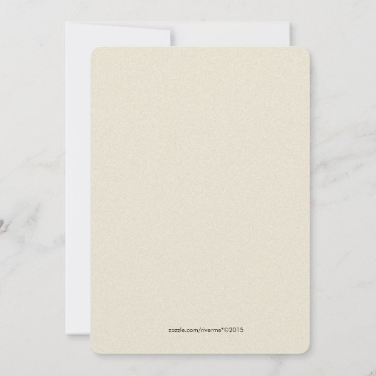 Uil Paar in Tree Bruiloft Uitnodigingen (Achterkant)