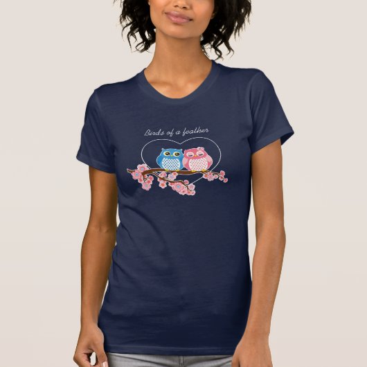 Uil paar Vrouwen T-shirt (Voorkant)